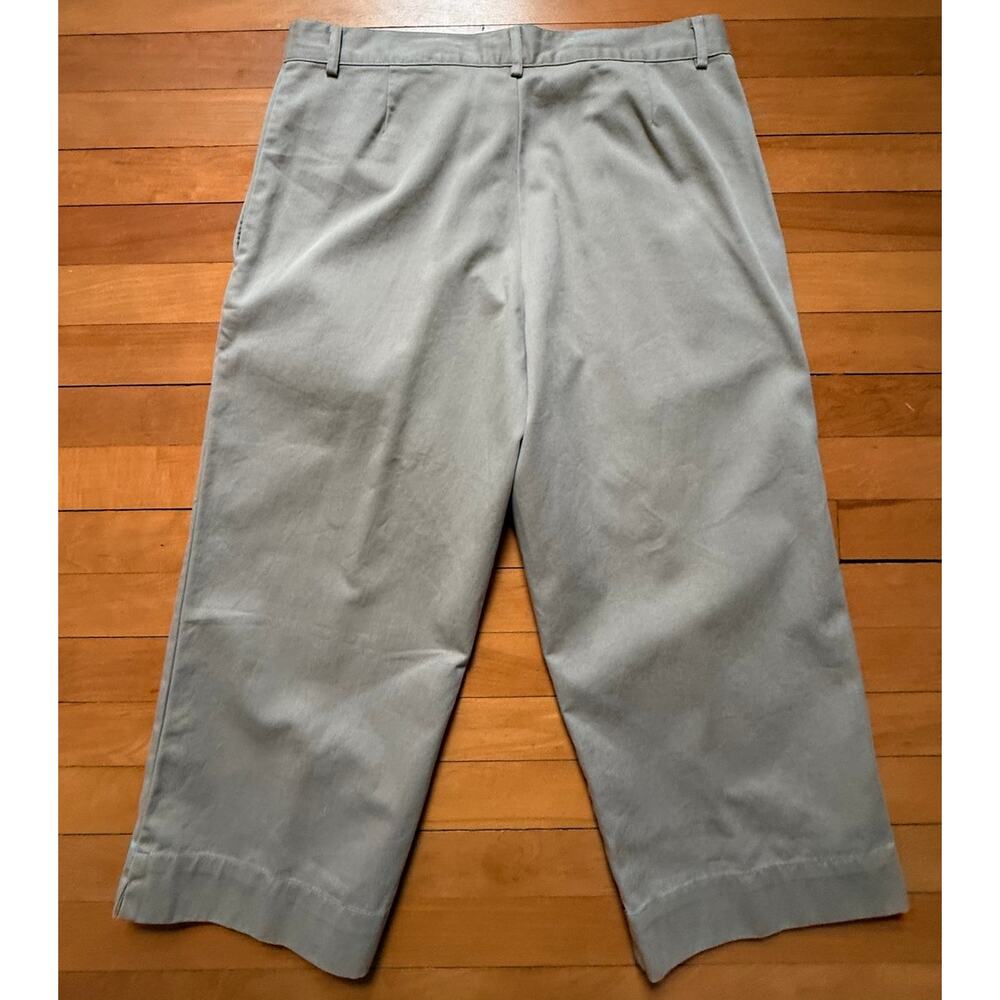 Vintage Ralph Lauren Khaki Wide-Leg Capri Pants - Women's Size 12 - EUC - Picture 6 of 6
